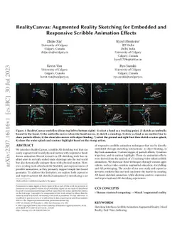 RealityCanvas: Augmented Reality Sketching for Embedded and Responsive
  Scribble Animation Effects