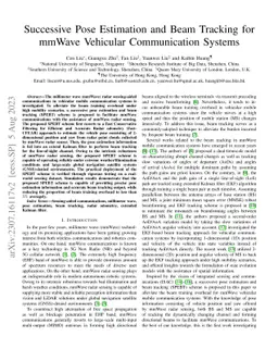 Successive Pose Estimation and Beam Tracking for mmWave Vehicular
  Communication Systems