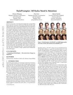 StylePrompter: All Styles Need Is Attention