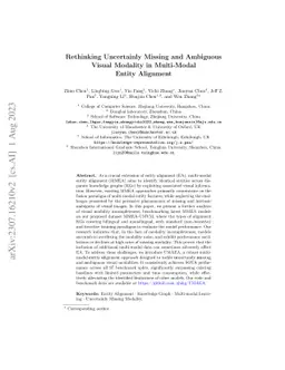 Rethinking Uncertainly Missing and Ambiguous Visual Modality in
  Multi-Modal Entity Alignment