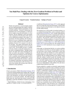 You Shall Pass: Dealing with the Zero-Gradient Problem in Predict and
  Optimize for Convex Optimization