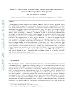 RoseNNa: A performant, portable library for neural network inference
  with application to computational fluid dynamics