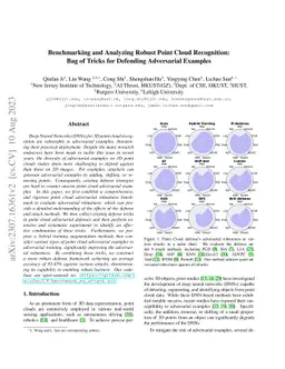 Benchmarking and Analyzing Robust Point Cloud Recognition: Bag of Tricks
  for Defending Adversarial Examples
