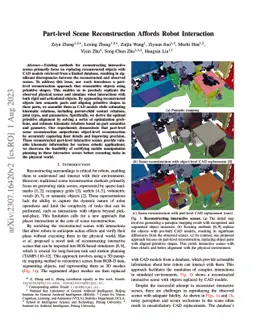 Part-level Scene Reconstruction Affords Robot Interaction