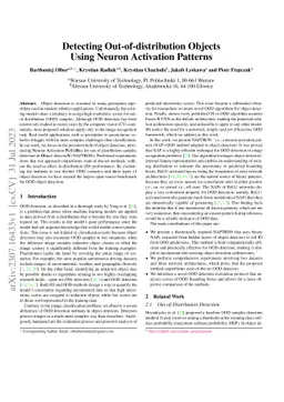 Detecting Out-of-distribution Objects Using Neuron Activation Patterns