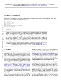 Interactive Neural Painting