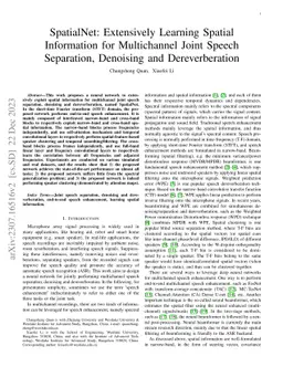 SpatialNet: Extensively Learning Spatial Information for Multichannel
  Joint Speech Separation, Denoising and Dereverberation
