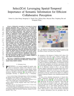 Select2Col: Leveraging Spatial-Temporal Importance of Semantic
  Information for Efficient Collaborative Perception