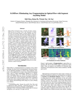 SAMFlow: Eliminating Any Fragmentation in Optical Flow with Segment
  Anything Model
