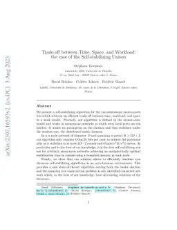 Trade-off between Time, Space, and Workload: the case of the
  Self-stabilizing Unison