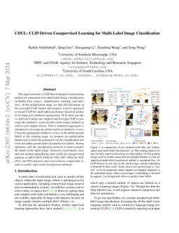 CDUL: CLIP-Driven Unsupervised Learning for Multi-Label Image
  Classification