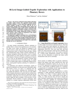 Bi-Level Image-Guided Ergodic Exploration with Applications to Planetary
  Rovers