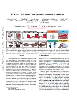 DiVa-360: The Dynamic Visual Dataset for Immersive Neural Fields
