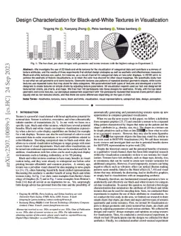 Design Characterization for Black-and-White Textures in Visualization