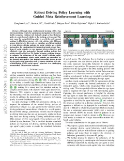 Robust Driving Policy Learning with Guided Meta Reinforcement Learning