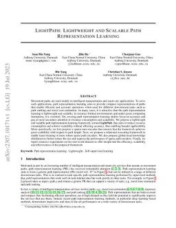 LightPath: Lightweight and Scalable Path Representation Learning