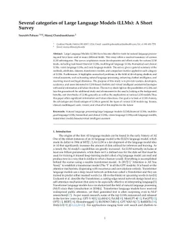 Several categories of Large Language Models (LLMs): A Short Survey