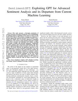 SentimentGPT: Exploiting GPT for Advanced Sentiment Analysis and its
  Departure from Current Machine Learning