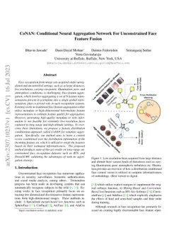 CoNAN: Conditional Neural Aggregation Network For Unconstrained Face
  Feature Fusion