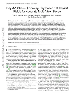 RayMVSNet++: Learning Ray-based 1D Implicit Fields for Accurate
  Multi-View Stereo