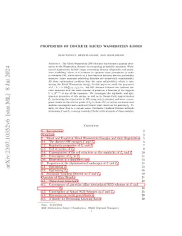 Properties of Discrete Sliced Wasserstein Losses
