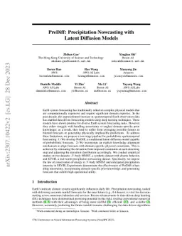 PreDiff: Precipitation Nowcasting with Latent Diffusion Models