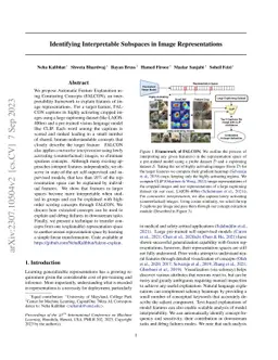 Identifying Interpretable Subspaces in Image Representations
