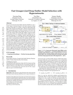 Fast Unsupervised Deep Outlier Model Selection with Hypernetworks