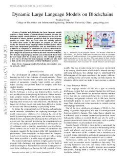 Dynamic Large Language Models on Blockchains