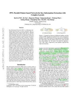 PPN: Parallel Pointer-based Network for Key Information Extraction with
  Complex Layouts