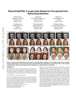 RetouchingFFHQ: A Large-scale Dataset for Fine-grained Face Retouching
  Detection