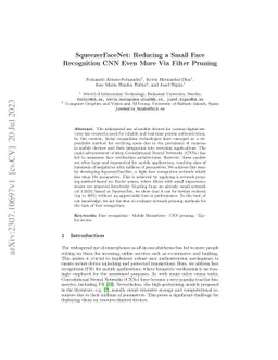 SqueezerFaceNet: Reducing a Small Face Recognition CNN Even More Via
  Filter Pruning