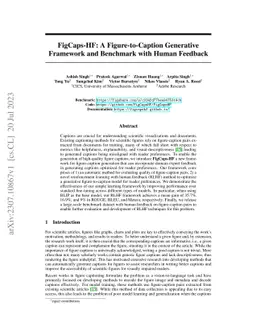 FigCaps-HF: A Figure-to-Caption Generative Framework and Benchmark with Human Feedback