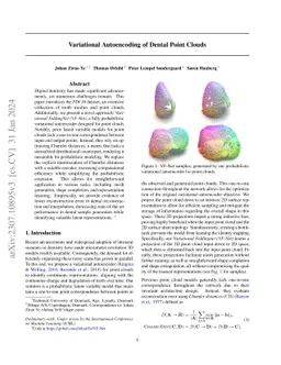 Variational Autoencoding of Dental Point Clouds