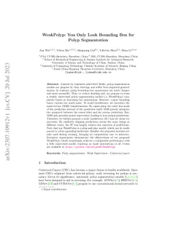 WeakPolyp: You Only Look Bounding Box for Polyp Segmentation