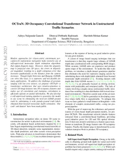 OCTraN: 3D Occupancy Convolutional Transformer Network in Unstructured
  Traffic Scenarios