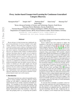 Proxy Anchor-based Unsupervised Learning for Continuous Generalized
  Category Discovery