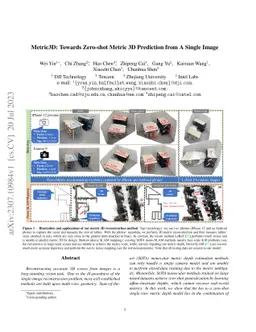 Metric3D: Towards Zero-shot Metric 3D Prediction from A Single Image