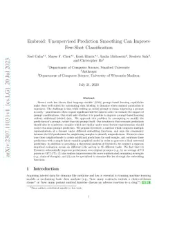 Embroid: Unsupervised Prediction Smoothing Can Improve Few-Shot
  Classification
