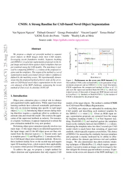 CNOS: A Strong Baseline for CAD-based Novel Object Segmentation