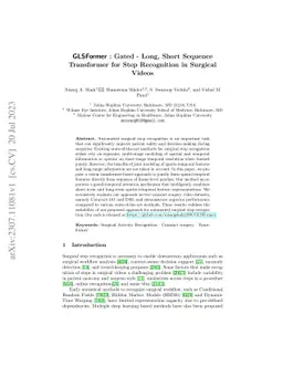 GLSFormer: Gated - Long, Short Sequence Transformer for Step Recognition
  in Surgical Videos