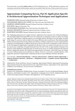 Approximate Computing Survey, Part II: Application-Specific & Architectural Approximation Techniques and Applications