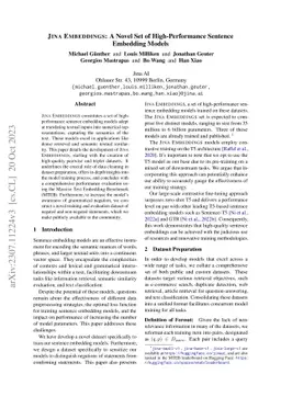 Jina Embeddings: A Novel Set of High-Performance Sentence Embedding
  Models