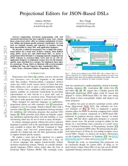 Projectional Editors for JSON-Based DSLs