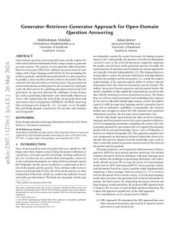 Generator-Retriever-Generator Approach for Open-Domain Question
  Answering