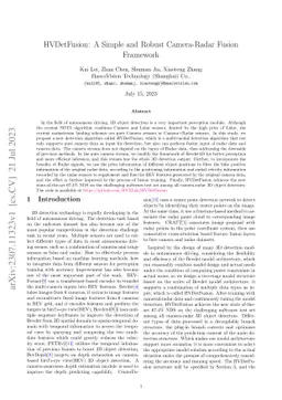 HVDetFusion: A Simple and Robust Camera-Radar Fusion Framework