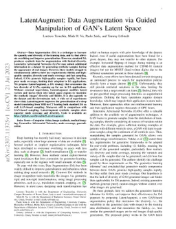 LatentAugment: Data Augmentation via Guided Manipulation of GAN's Latent
  Space