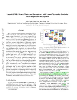 Latent-OFER: Detect, Mask, and Reconstruct with Latent Vectors for
  Occluded Facial Expression Recognition