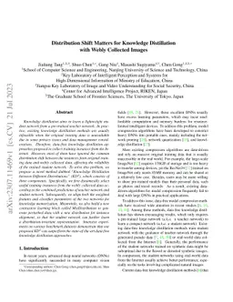 Distribution Shift Matters for Knowledge Distillation with Webly
  Collected Images