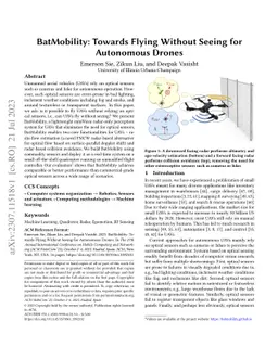 BatMobility: Towards Flying Without Seeing for Autonomous Drones